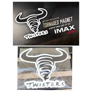 AMC Twisters Car MAGNET IMAX Movie Exclusive Fan Event Enter The Vortex 8.5x7"